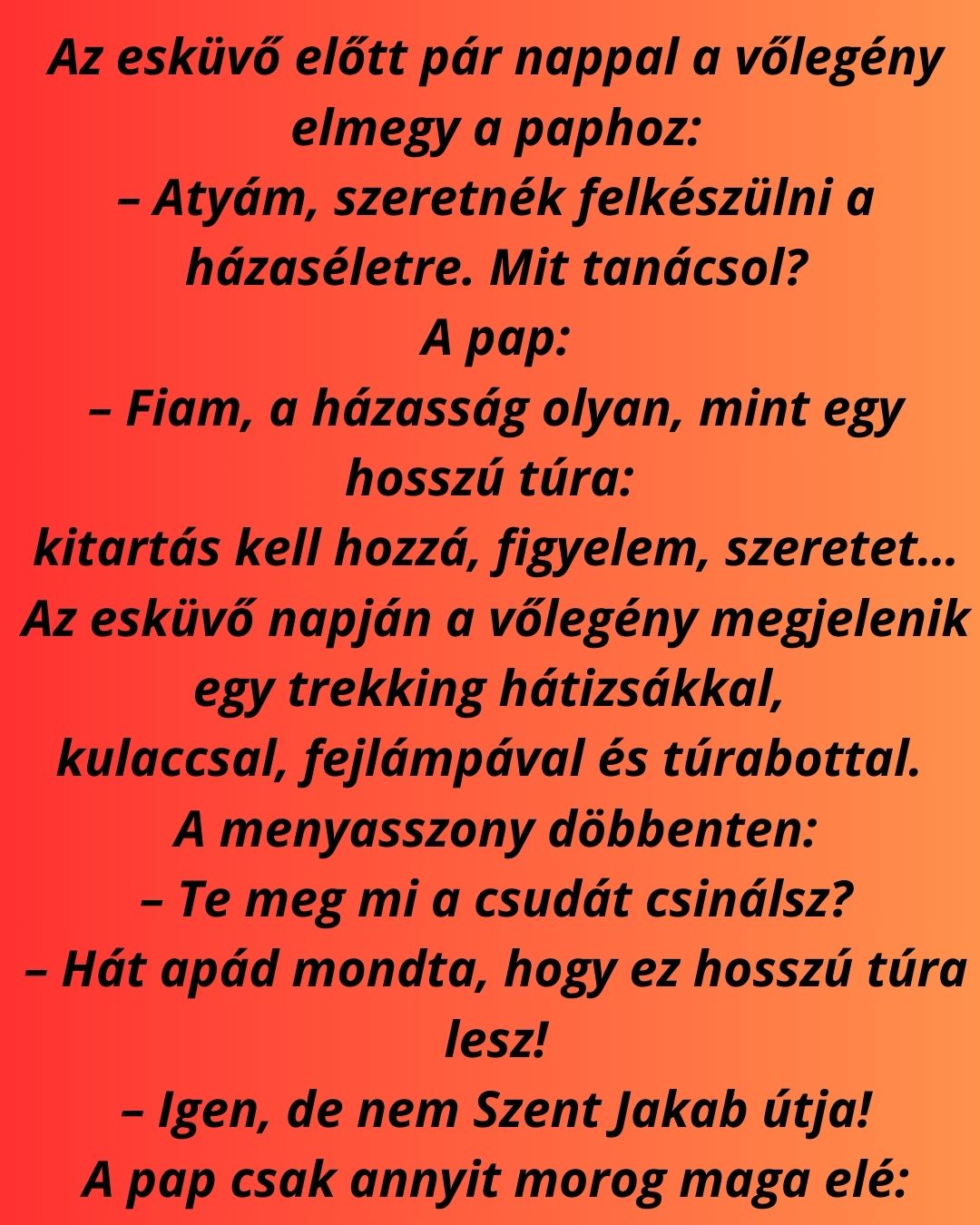 az esk&uuml;vő előtt