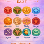 Napi horoszkóp 03.27 0327