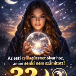 „Vajon te benne vagy a szerencsés 3-asban? Az esti csillagüzenet olyat hoz, amire senki nem számított! 🌙🧐” úú
