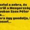 Viccek: Elpusztul a zebra, és felkerül a Menyországba. A kapuban Szen Péter…